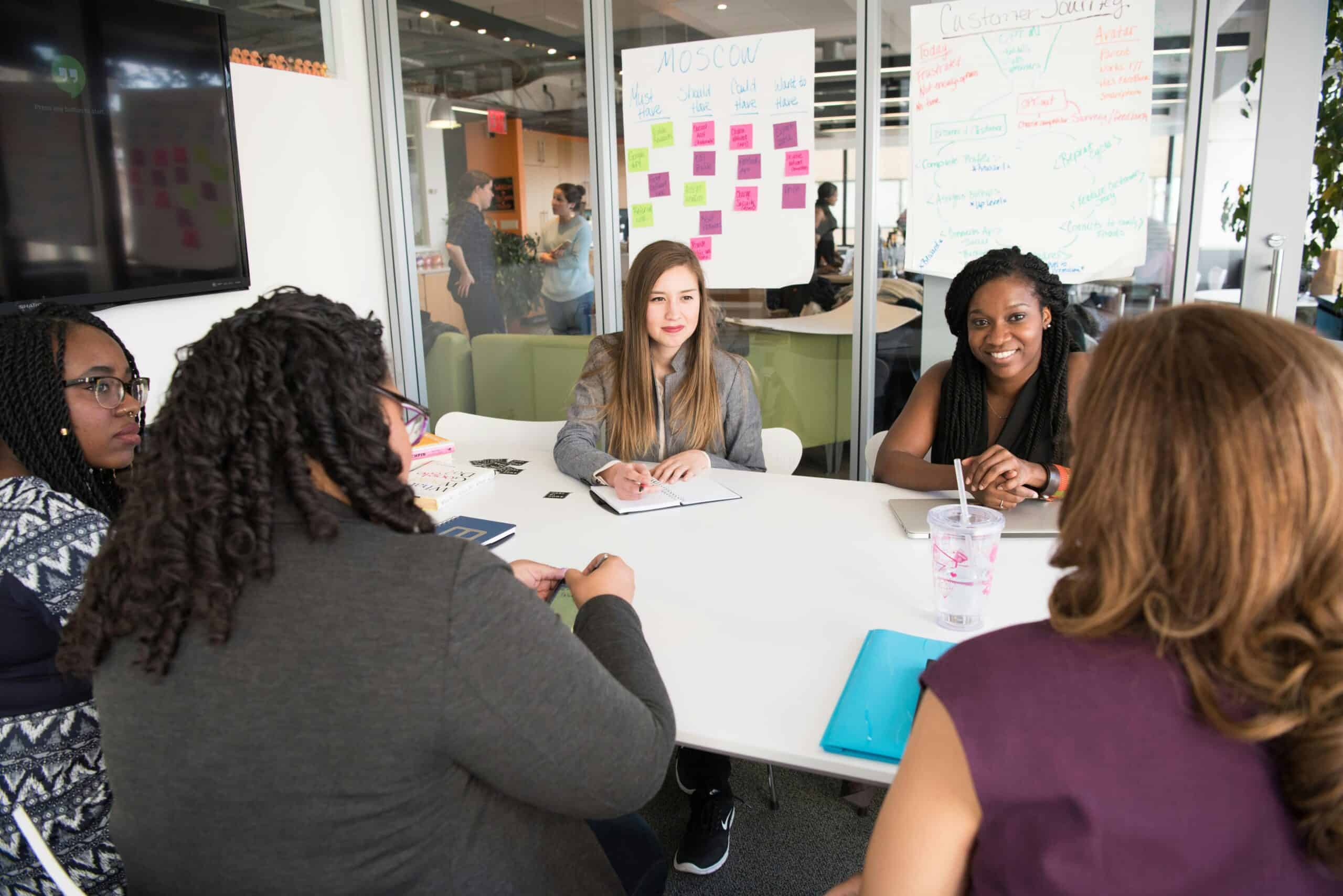 Experienced women entrepreneurs collaborating during a focus group discussion at Toigo Foundation event.